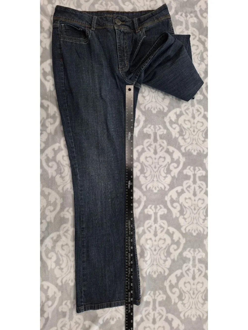 EUC Riders By Lee Womens Dark Blue Denim Bootcut Jeans/Sz. 14* - Picture 6 of 6
